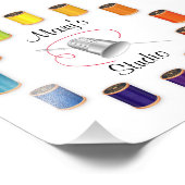 Impression photo pour couture, aiguille et fils (Coin)