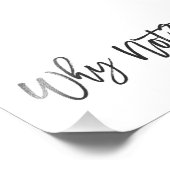 Impression Photo Pourquoi Pas ? Typographie Motivative Imprimer pho (Coin)