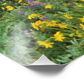 Impression Photo Pré des fleurs sauvages dans le glacier du Nombreu (Coin)