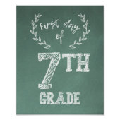 Impression Photo Premier jour Retour à l'école, 1er jour de la 7e a (Devant)