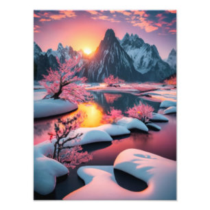 Impression Photo Premier parfum sous le ciel hivernal