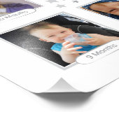 Impression Photo Première année du bébé, collage de conservation ne (Coin)