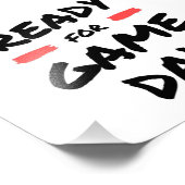 Impression Photo Prêt pour la journée de jeu (Coin)