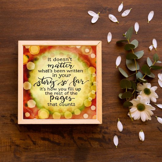 Impression Photo Pretty Your Story Jaune et Orange Inspirational