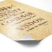 Impression Photo Prière de sérénité : Antique anglaise ancienne, Fo (Coin)