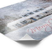Impression Photo Primitive Winter Snow Country Rustic Open House (Coin)