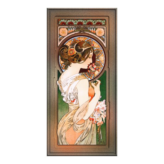Impression Photo Primrose par Alphonse Mucha (Devant)