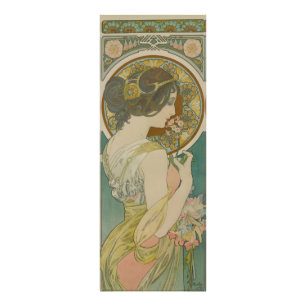 Impression Photo Primrose par Alphonse Mucha