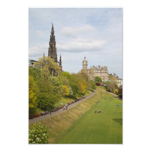 Impression Photo Princes Street Gardens, Édimbourg, Écosse