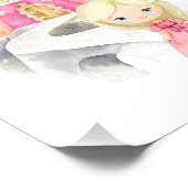 Impression Photo Princesse, Cheveux Blonde, Château, Couronne, Peti (Coin)