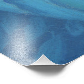 Impression Photo Princesse Sirène, Imaginaire sous-marin, Bleu rose (Coin)