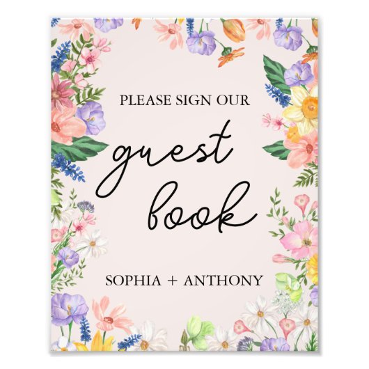 Impression Photo Printemps fleur sauvage S'il vous plaît signer not (Devant)