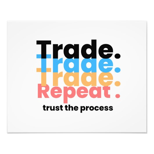 Impression Photo Processus Forex Trading (Devant)