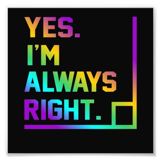 Impression Photo Professeur de mathématiques toujours correctement (Devant)