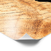 Impression Photo Profil femme Perplex - Wood (Coin)