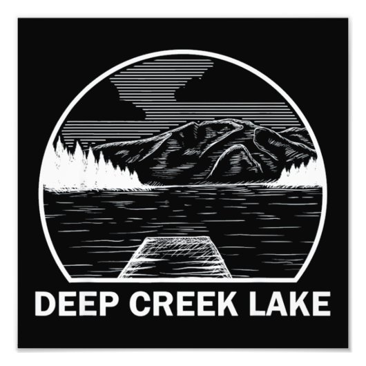 IMPRESSION PHOTO PROFONDE CREEK LAKE MARYLAND (Devant)