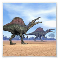 Promenade des dinosaures de Spinosaurus - rendu 3D