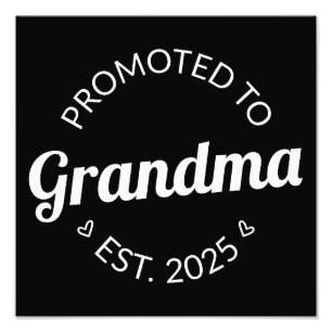 Impression Photo Promu À Grand-Mère Est. 2025 I