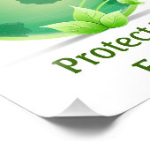 Impression Photo Protéger La Terre (Coin)