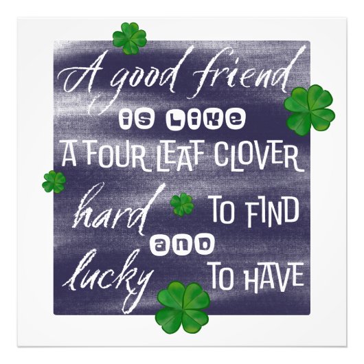 Impression Photo  Proverbe sur l’amitié-Friendship proverb (Devant)