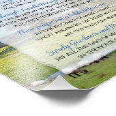 Impression Photo Psaume 23 - Le Seigneur est mon Pasteur (Coin)