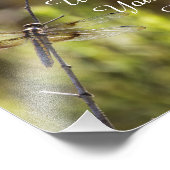 Impression Photo Psaume 91:4 Avec libellule (Coin)