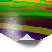 Impression Photo Psychédélic Wild Life Zebra (Coin)