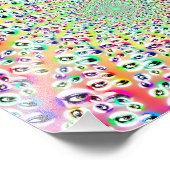 Impression Photo Psychédélique Rainbow Eyes Mandala (Coin)