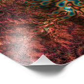 Impression Photo Psychédélique Super Trippy Funky Colorful Fractal (Coin)