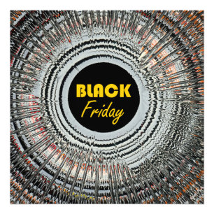 Impression Photo Publicité du Black Friday avec une spin art origin