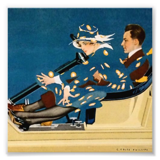 Impression Photo Publicité pour les bas C Coles Phillips dans une v (Devant)