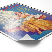 Impression Photo Publicité vintage Chesterfield Cigarette 1937 (Coin)