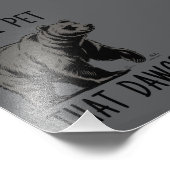 Impression Photo Puis-je caresser ce chien ? Ours Mème Drôle de Chi (Coin)