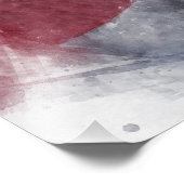 Impression Photo Pumpjack silhouette pastille Drapeau américain (Coin)