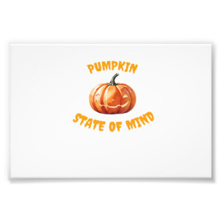 Impression Photo Pumpkin State of Mind - Halloween Oversized T-Shir