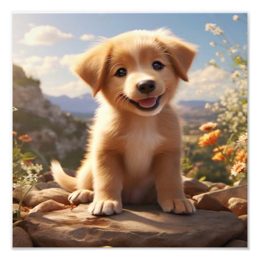 Impression Photo Puppy Nursery & Children's Room Prints (Devant)