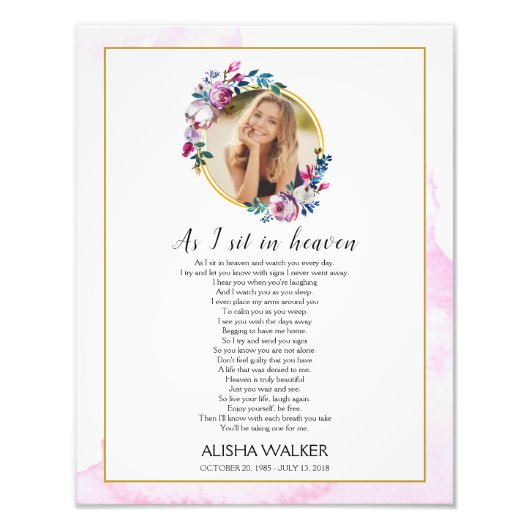 Impression Photo Purple A Je suis assis dans l'Affiche de bienvenue (Devant)