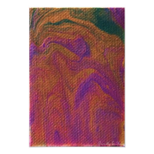 Impression Photo Purple et or O Mon (Devant)