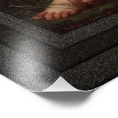 Impression Photo Putto Alimenter Une Fraise À Un Oiseau (Coin)