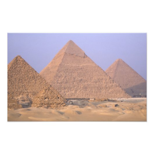 Impression Photo Pyramide de Mykérinos Menkaure), Pyramide de (Devant)