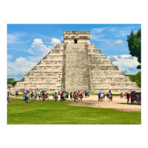 Impression Photo Pyramide maya de Chichén Itzá au Mexique