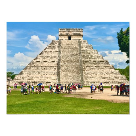 Impression Photo Pyramide maya de Chichén Itzá au Mexique (Devant)