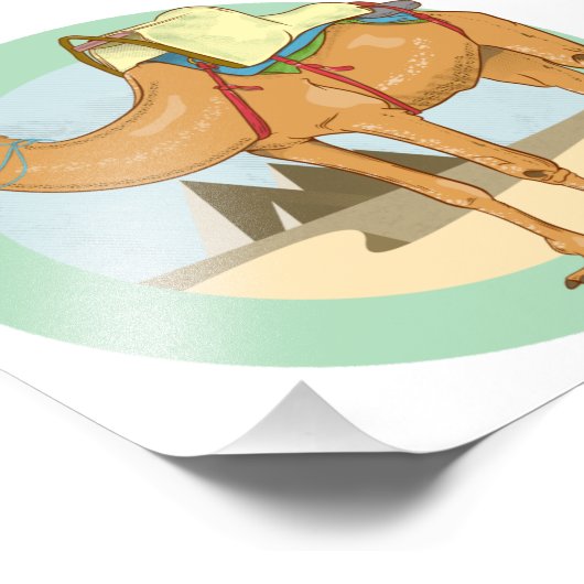 Impression Photo Pyramides de Camel Gizeh (Coin)