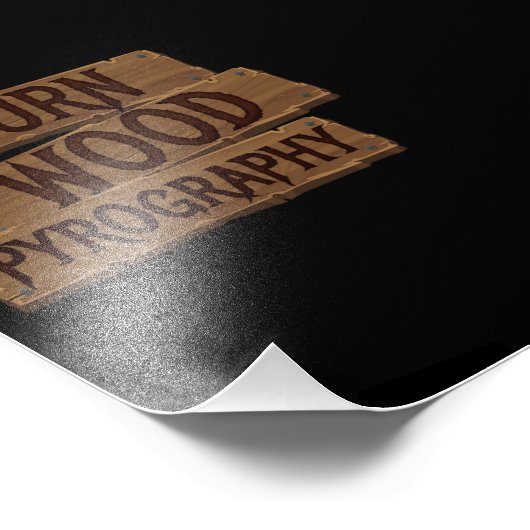 Impression Photo Pyrographie I Burn Wood (Coin)