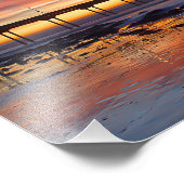 Impression Photo Quai dans un coucher de soleil de Floride (Coin)