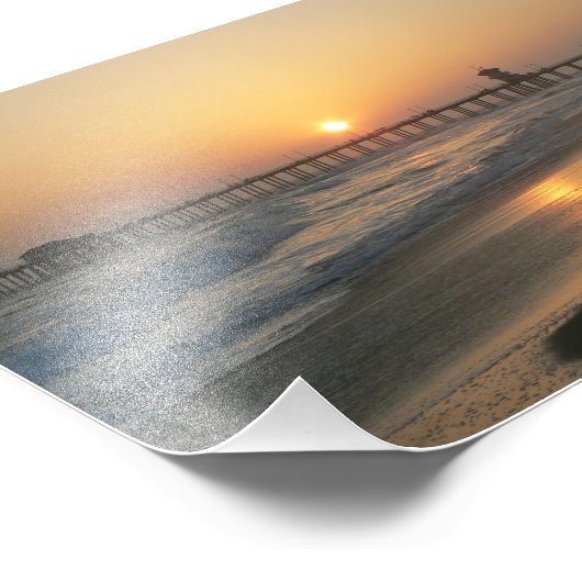 Impression Photo Quai Huntington Beach (Coin)