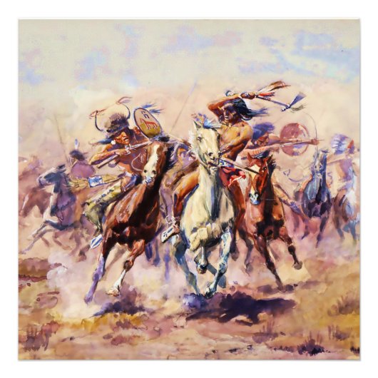 Impression Photo "Quand les Sioux et les Pieds-Noirs se rencontrent (Devant)