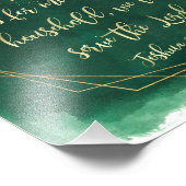 Impression Photo Quant à moi et ma maison, Ecriture d'Aquarelle (Coin)