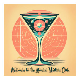 Impression Photo Quantum Entanglement Atomic Martini Club Cocktail