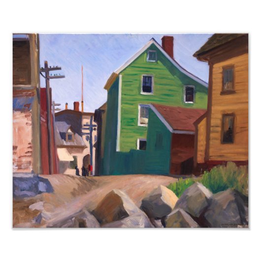 Impression Photo Quartier italien, Gloucester | Edward Hopper | (Devant)